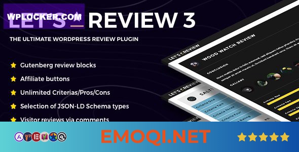 Download Let’s Review v3.4.3 – WordPress Plugin With Affiliate Options